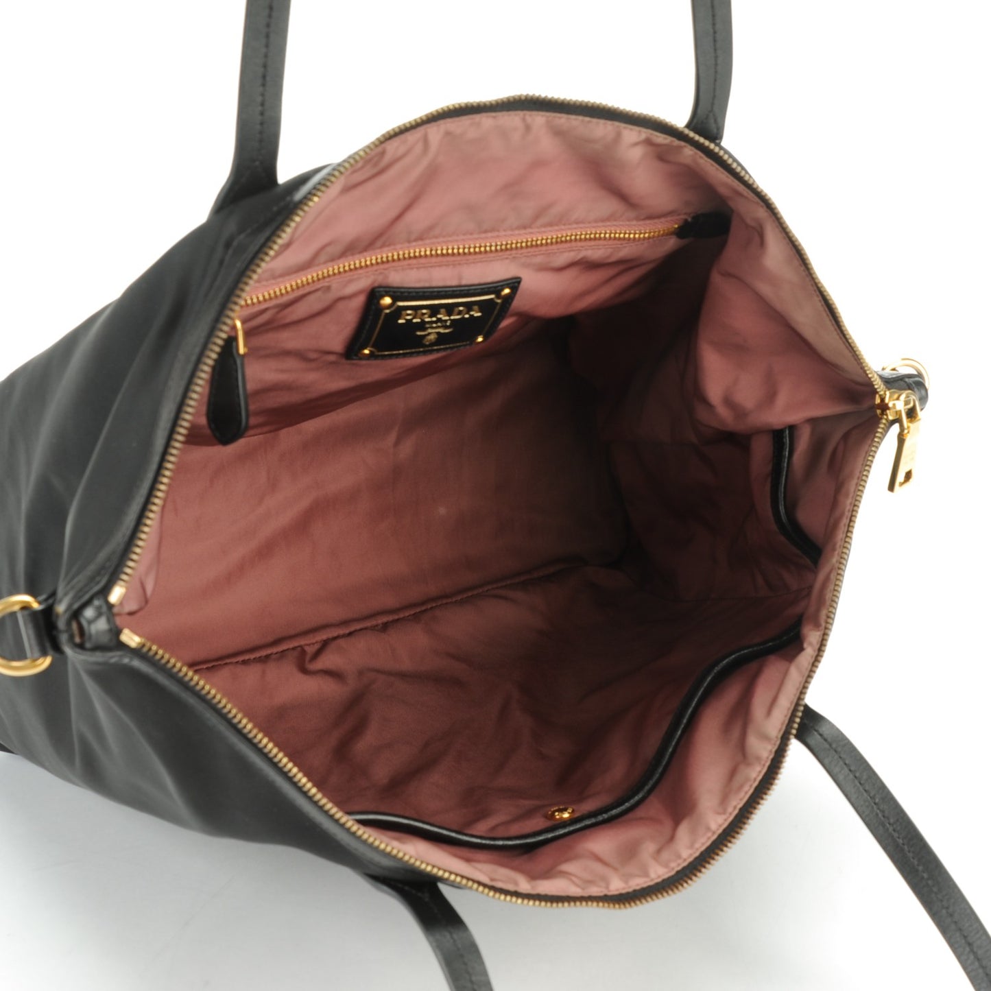 Tessuto Nylon Saffiano Tote Nero Black