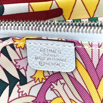 Hermes Epsom Silk'In Wallet Bleu Brume 3 of 9
