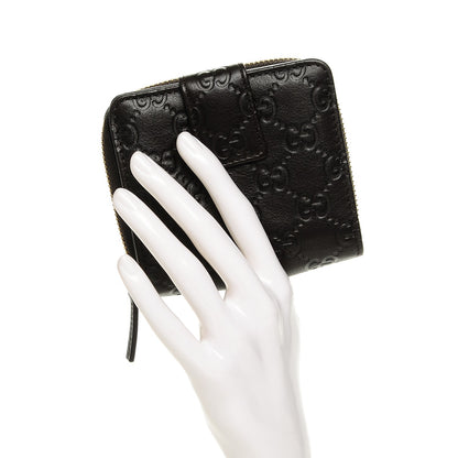 Gucci Guccissima Zip Around French Wallet Dark Brown 2 of 6