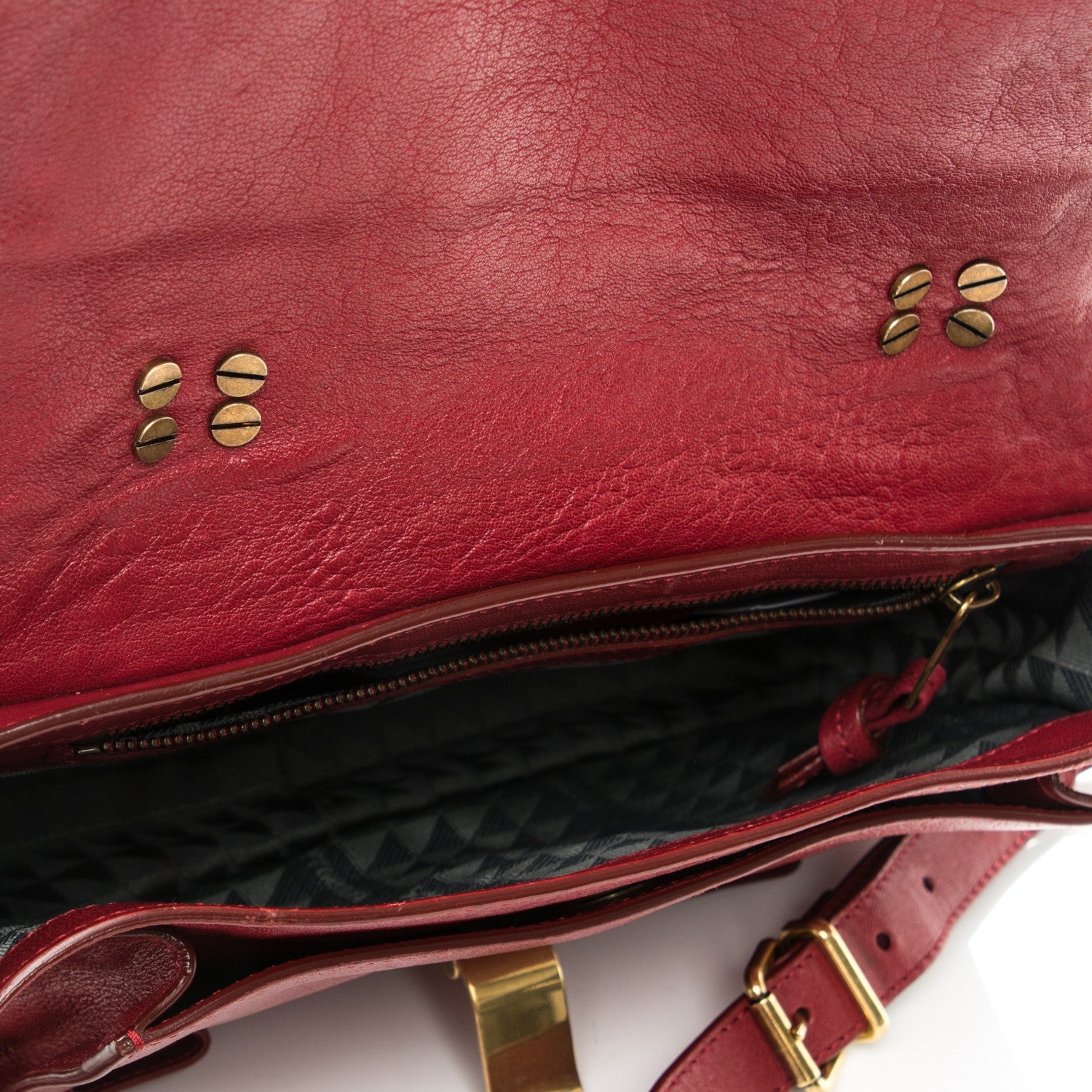 Proenza Schouler Lambskin Tiny PS1 Satchel Crimson 5 of 8