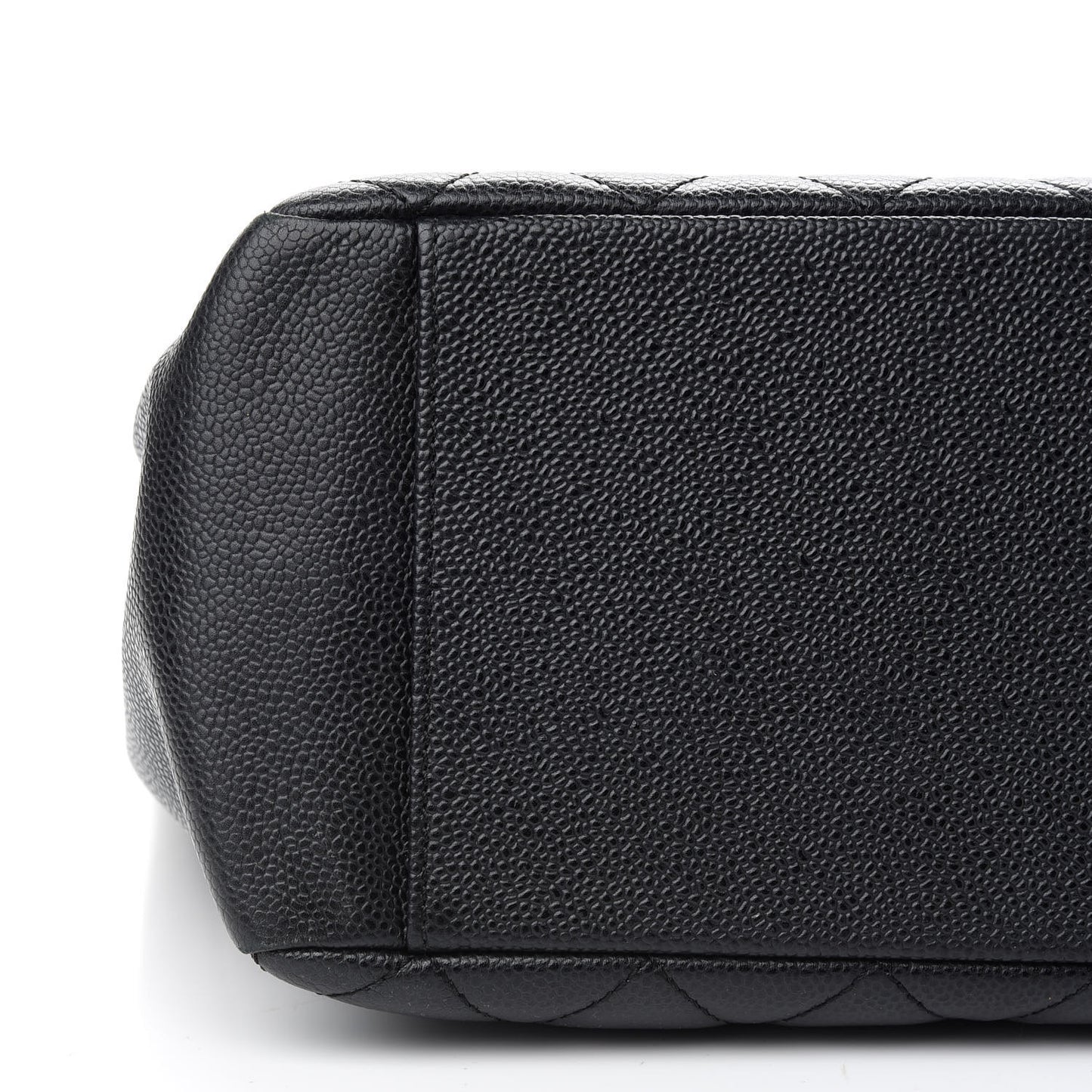 Caviar Quilted Grand Shopping Tote GST Black