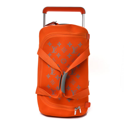Louis Vuitton Knit Monogram Horizon Soft Duffle 55 Orange 1 of 8