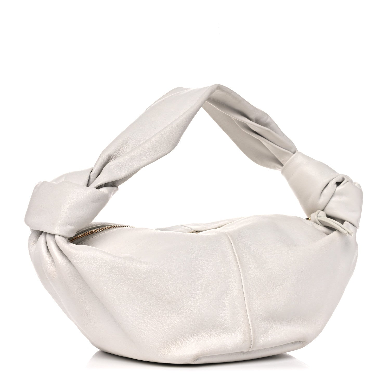 Bottega Veneta Calfskin Mini Double Knot Bag White 3 of 15