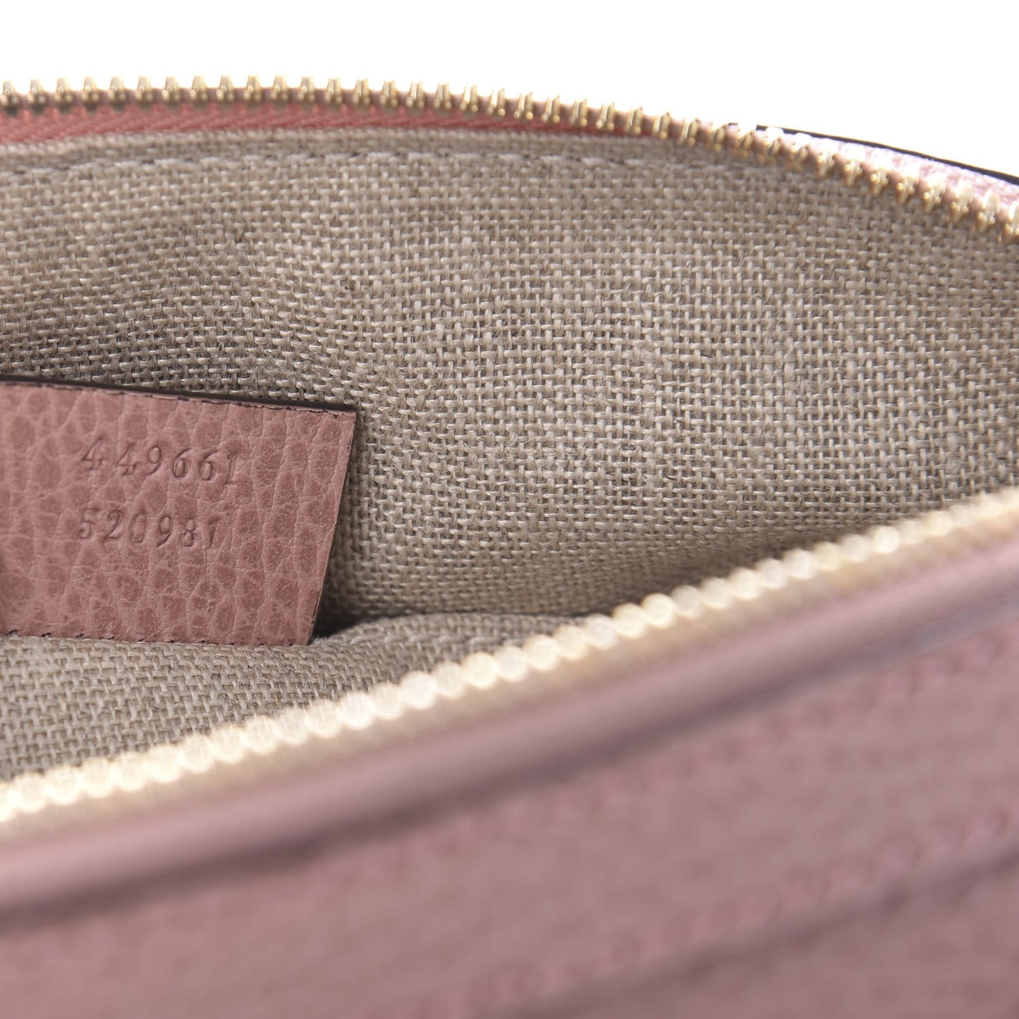 Dollar Calfskin Small GG Charm Dome Bag Soft Pink