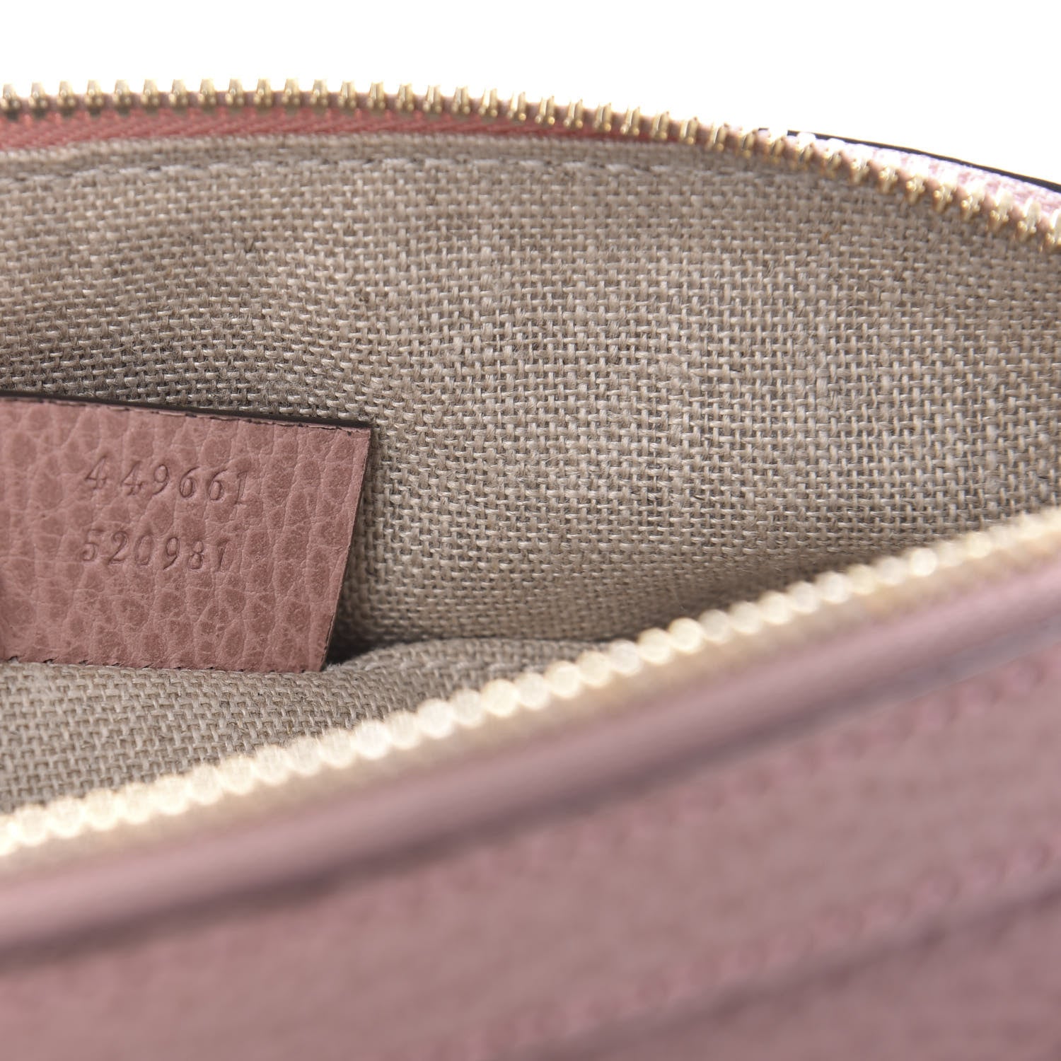 Gucci Dollar Calfskin Small GG Charm Dome Bag Soft Pink 9 of 10