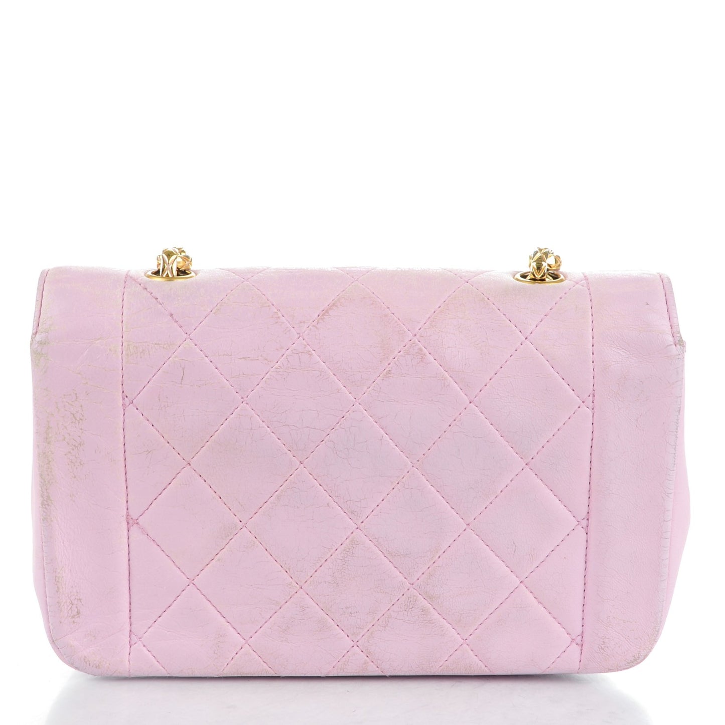 Lambskin Small Single Flap Pink