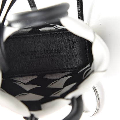 Bottega Veneta Nappa Intrecciato Maxi Cabat Bag Charm Black White 3 of 5