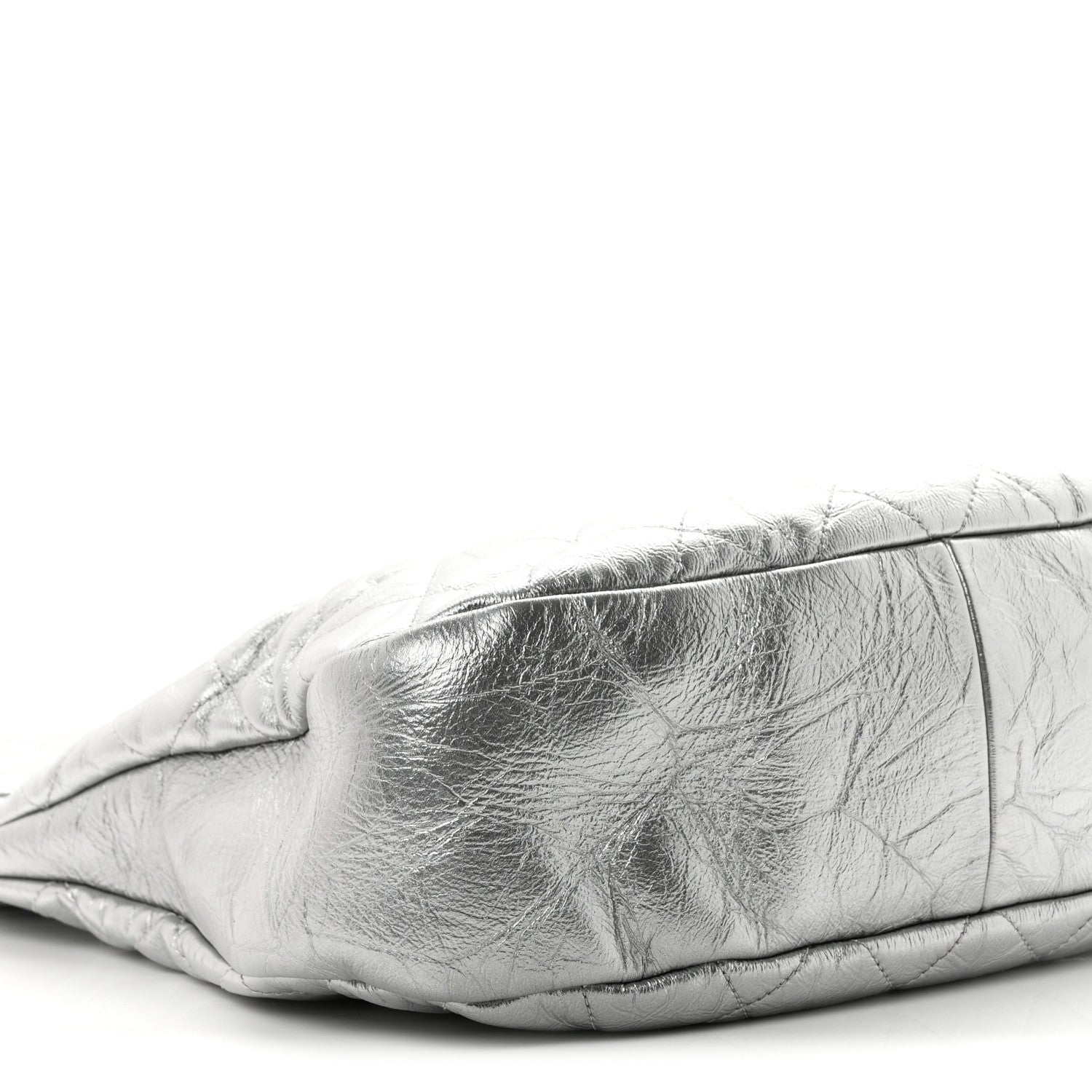Chanel Metallic Crumpled Calfskin Small 31 Shopping Bag Silver 9 of 10