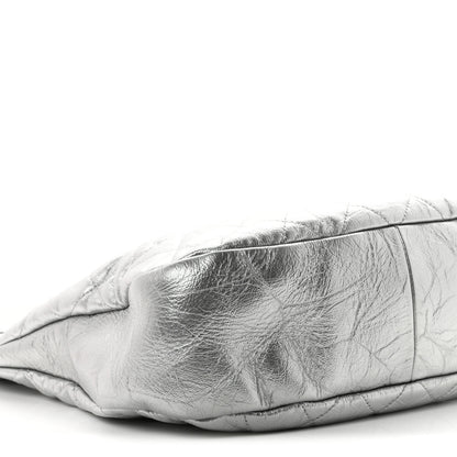 Chanel Metallic Crumpled Calfskin Small 31 Shopping Bag Silver 9 of 10