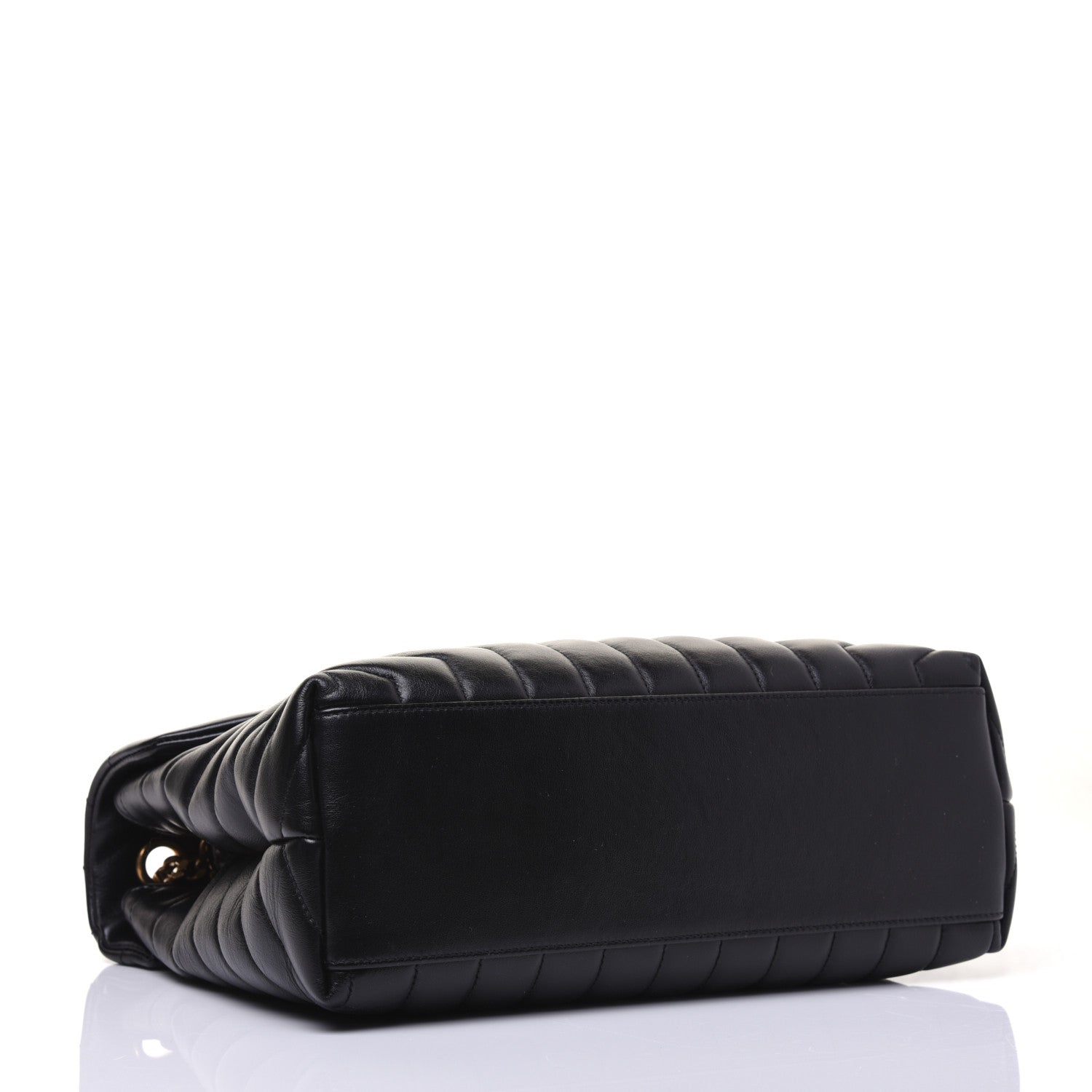 Saint Laurent Calfskin Y Quilted Monogram Medium Loulou Chain Satchel Black 4 of 19