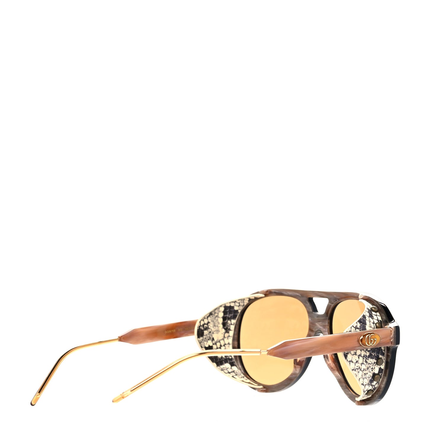 Acetate Snakeskin Sunglasses GG0670S Black