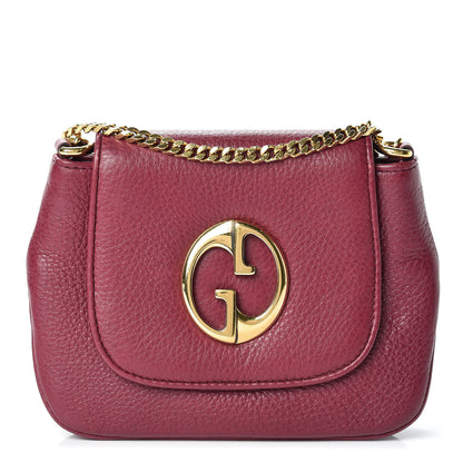 Gucci Cellarius Calfskin Small 1973 Chain Shoulder Bag Cherry Gloss 1 of 16