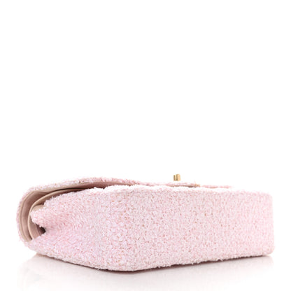 Chanel Tweed Medium Double Flap Pink 4 of 11