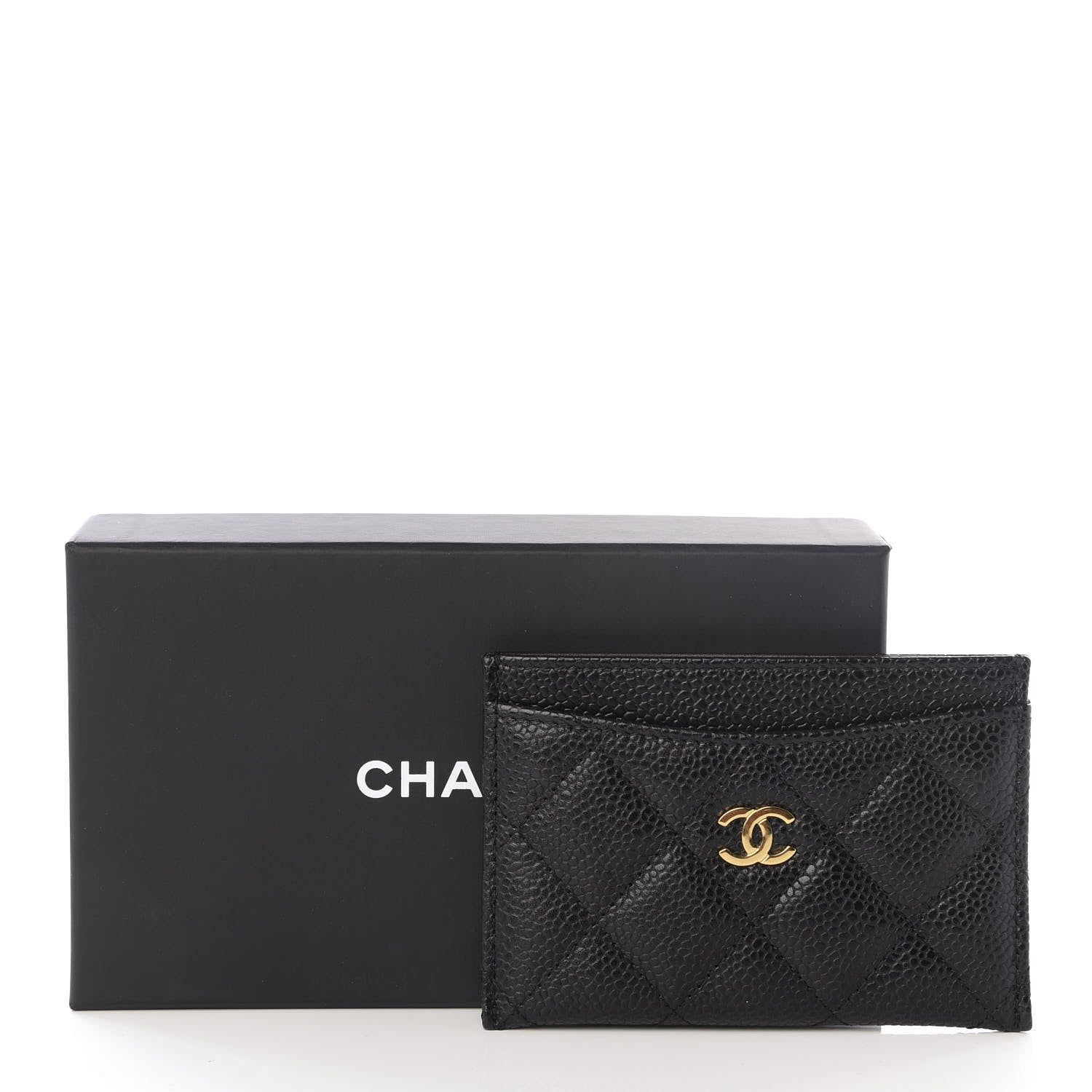 Chanel Caviar Quilted Card Holder Black 7 of 7