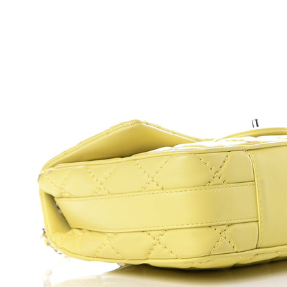 Chanel Lambskin Quilted Medium Easy Carry Flap Yellow 7 of 10