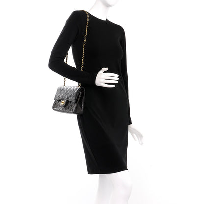 Chanel Lambskin Quilted Small Double Flap Black 2 of 8