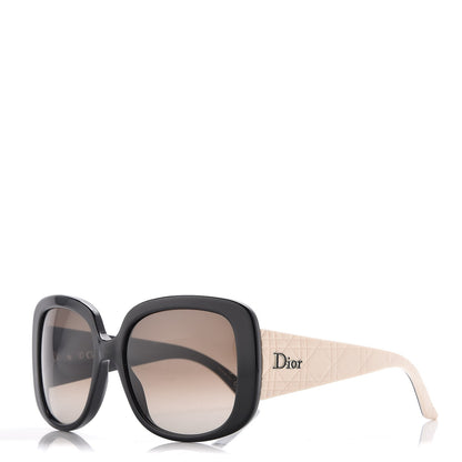Christian Dior Cannage Dior Lady Lady 1 Sunglasses Black Ivory 1 of 9