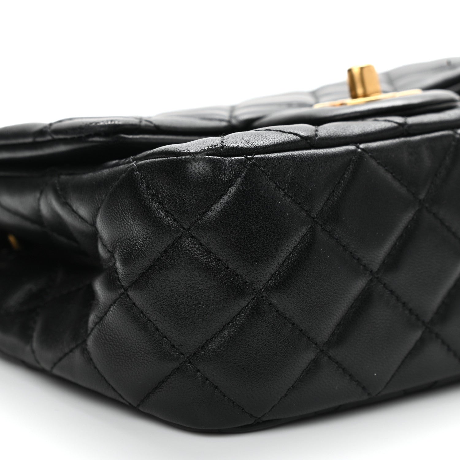 Chanel Lambskin Quilted Mini Pearl Crush Flap Black 9 of 11