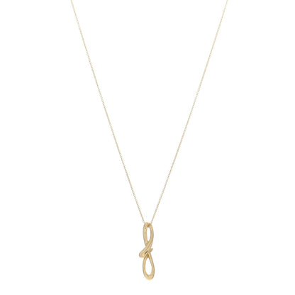 Tiffany 18K Yellow Gold Elsa Peretti Letter F Pendant Necklace 1 of 4