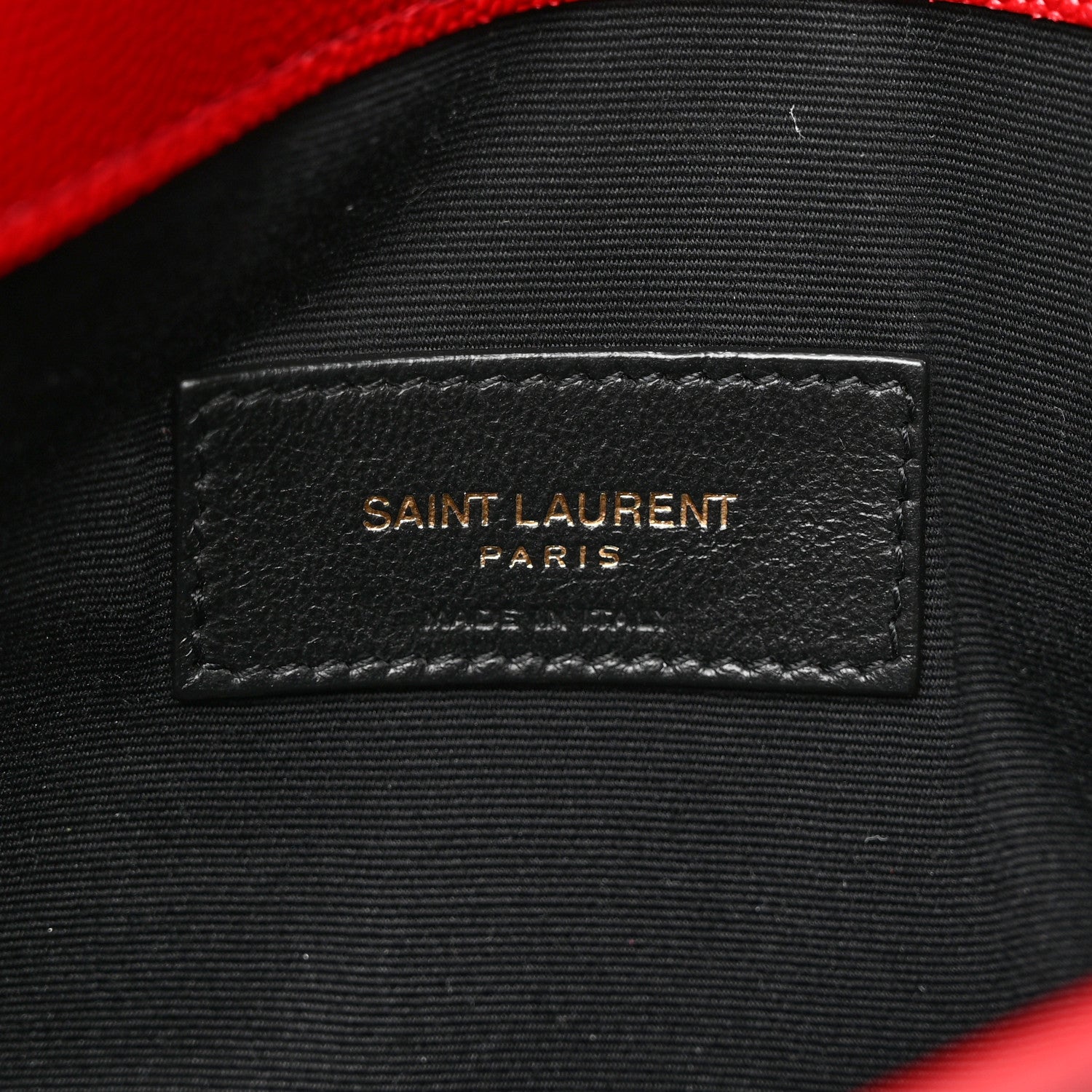 Saint Laurent Grain De Poudre Uptown Pouch Red 6 of 7