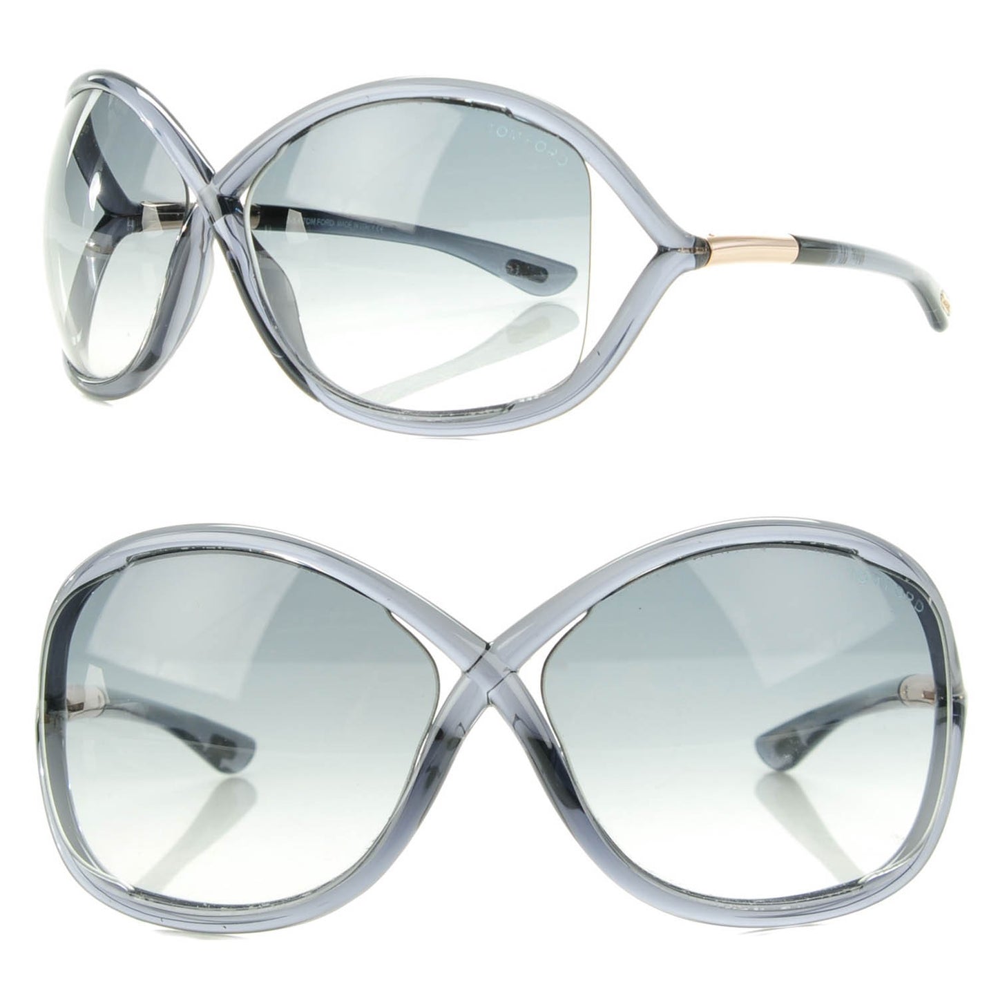 Acetate Whitney Crossover Sunglasses TF9 Dark Grey