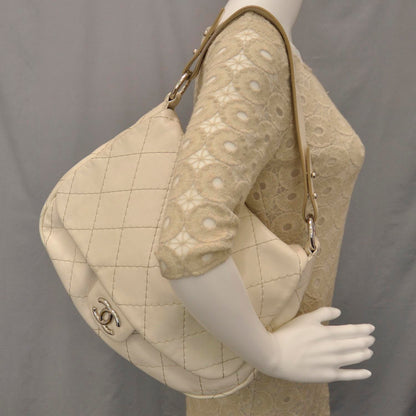 Chanel Leather On The Road XL Flap Ivory 2 of 9