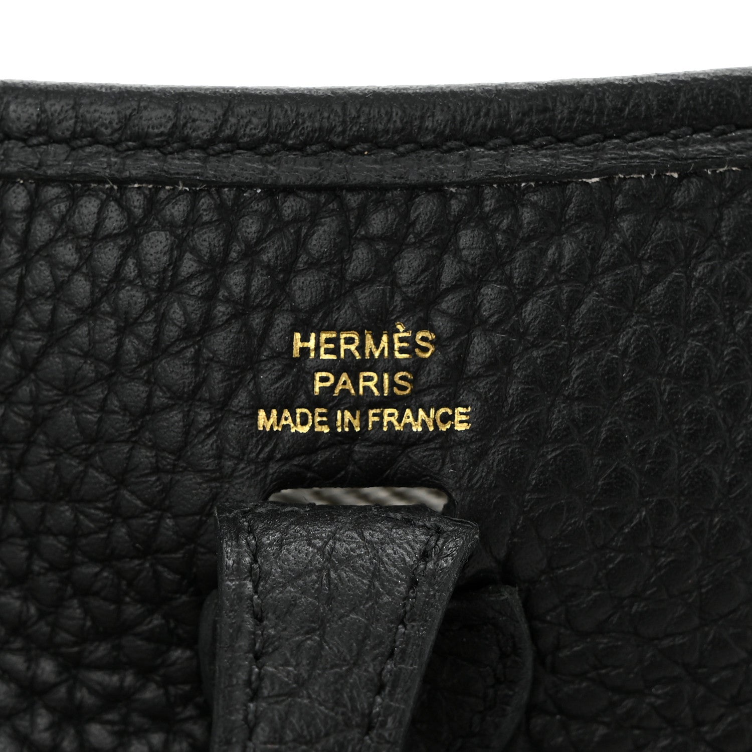 Hermes Taurillon Clemence Evelyne TPM Black 6 of 10