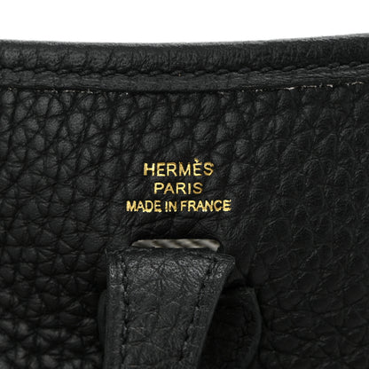 Hermes Taurillon Clemence Evelyne TPM Black 6 of 10
