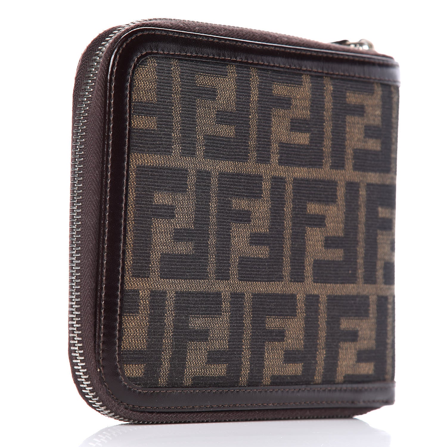 Fendi Zucca Zip Around Pouch Tobacco 3 of 6