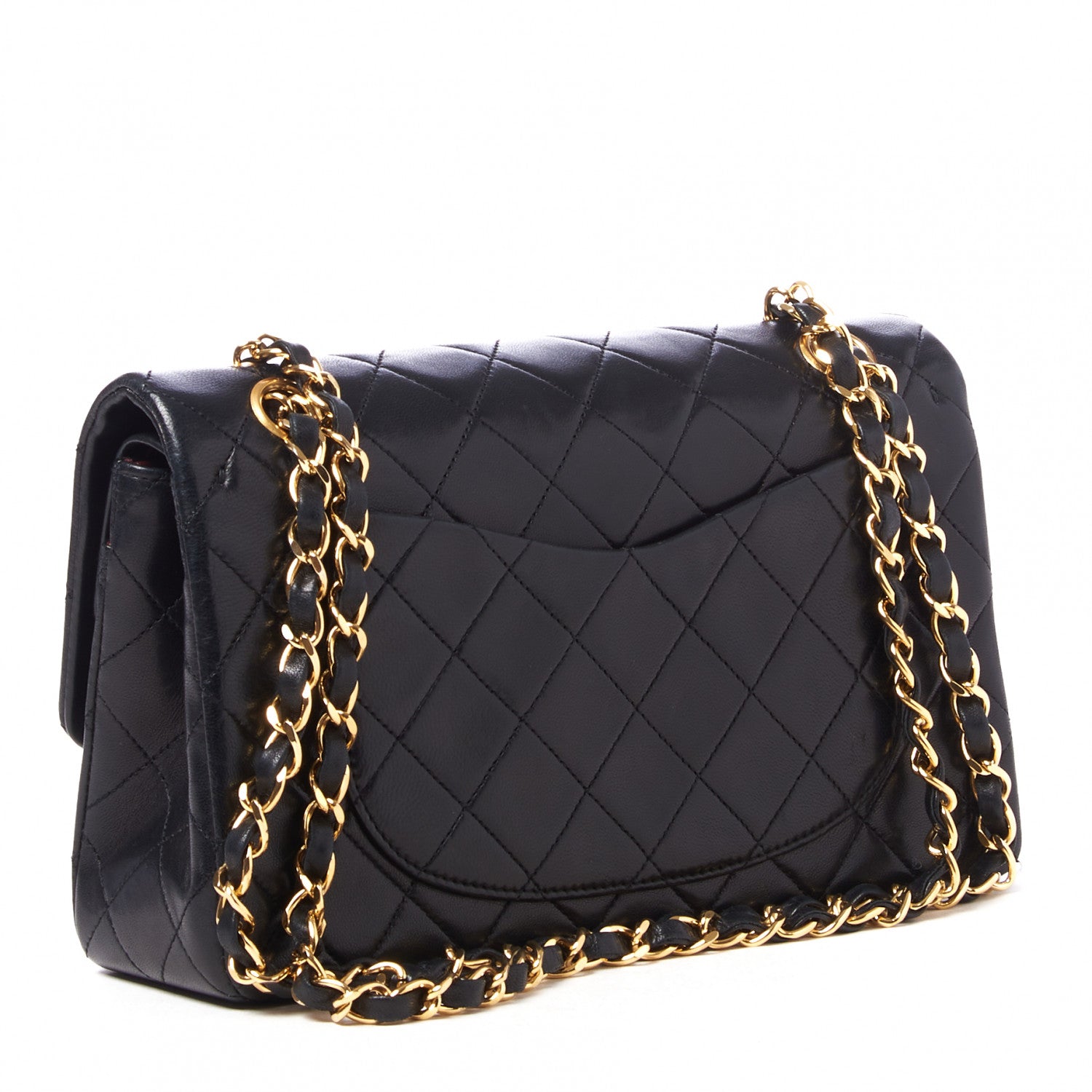 Chanel Lambskin Quilted Small Double Flap Black 2 of 9