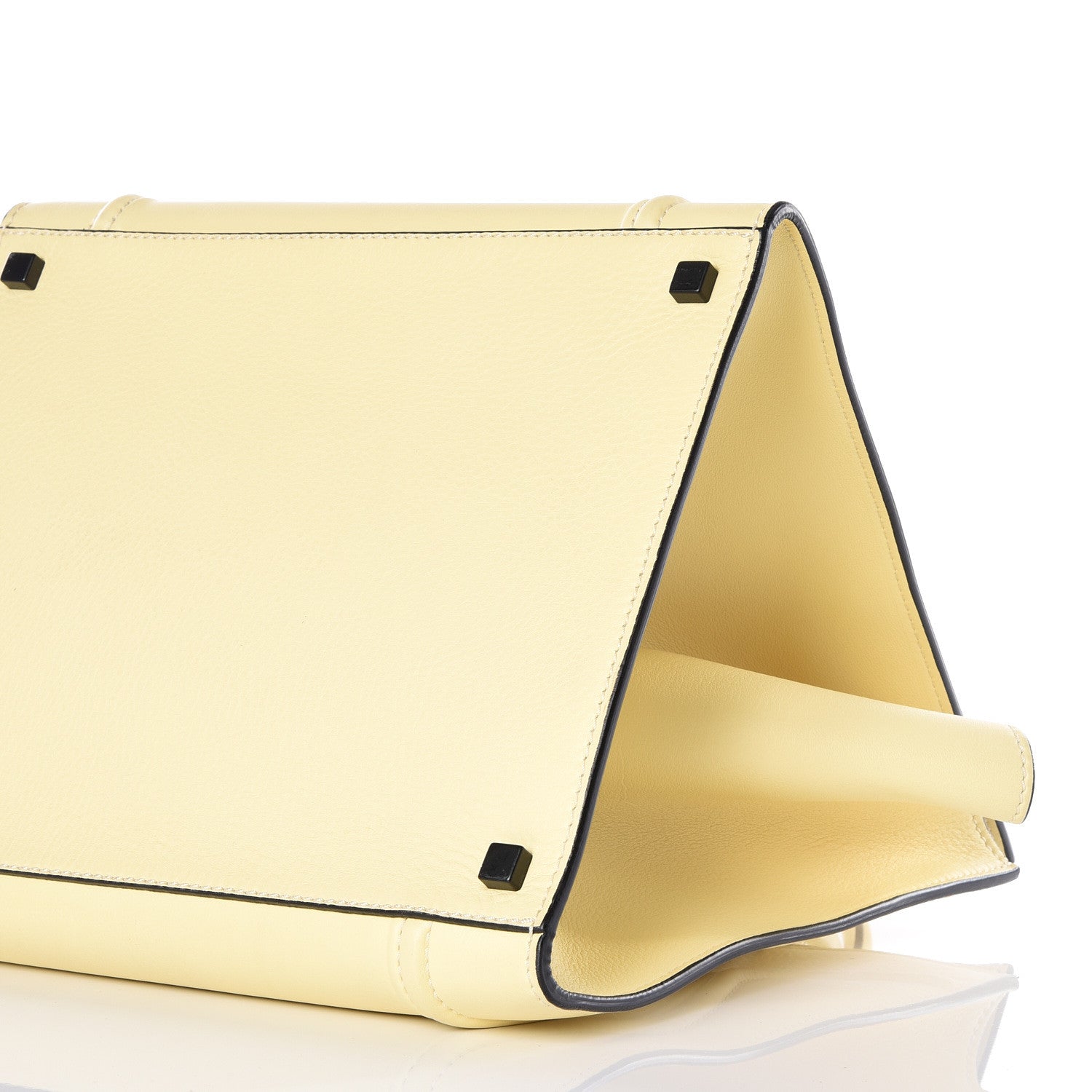 Celine Supple Calfskin Medium Phantom Luggage Light Yellow 8 of 10