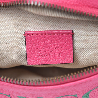 Gucci Grained Calfskin Small Logo Belt Bag Box Pink Green 6 of 8