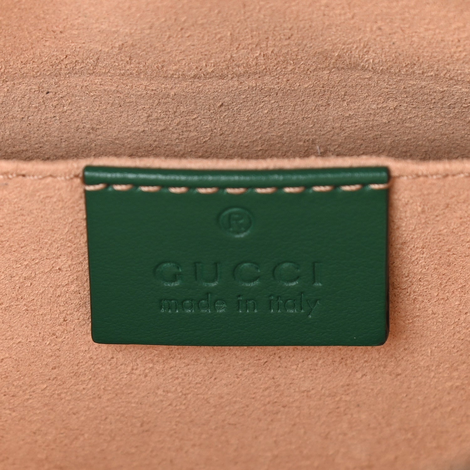 Gucci Calfskin Matelasse Small GG Marmont Chain Shoulder Bag Emerald Green 6 of 9
