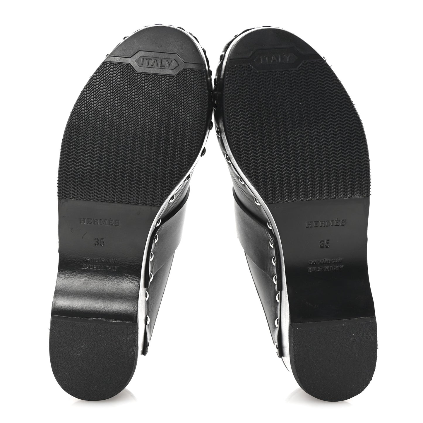 Calfskin Calya Mules 35 Black