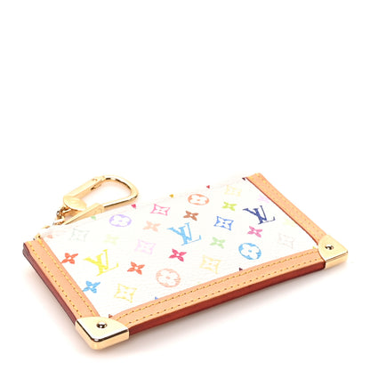 Louis Vuitton Monogram Multicolor Key Pouch White 4 of 7