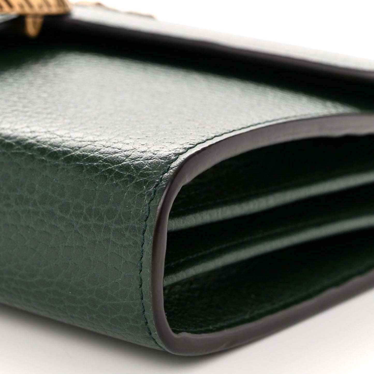 Calfskin Garden Dionysus Chain Wallet Emerald