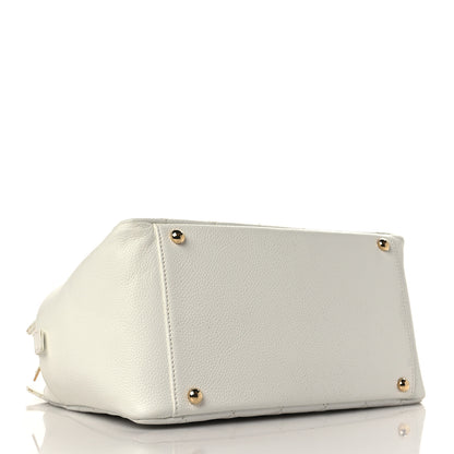 Chanel Caviar Quilted Petit Timeless Tote PTT White 3 of 13
