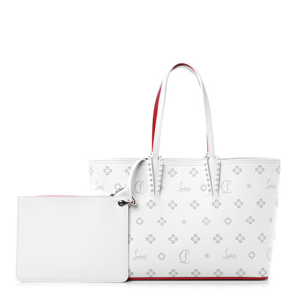 Christian Louboutin Calfskin Loubinthesky Mini East West Cabata Tote White 1 of 10