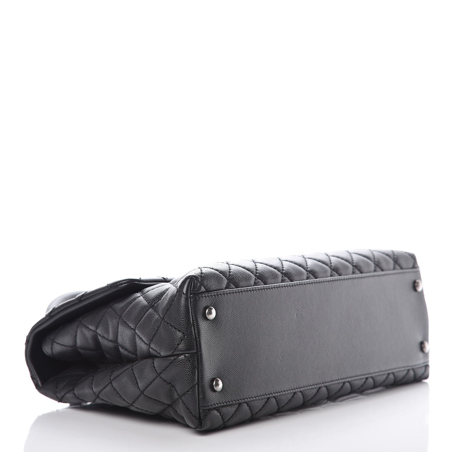 Chanel Caviar Quilted Medium Coco Handle Flap Black 5 of 12