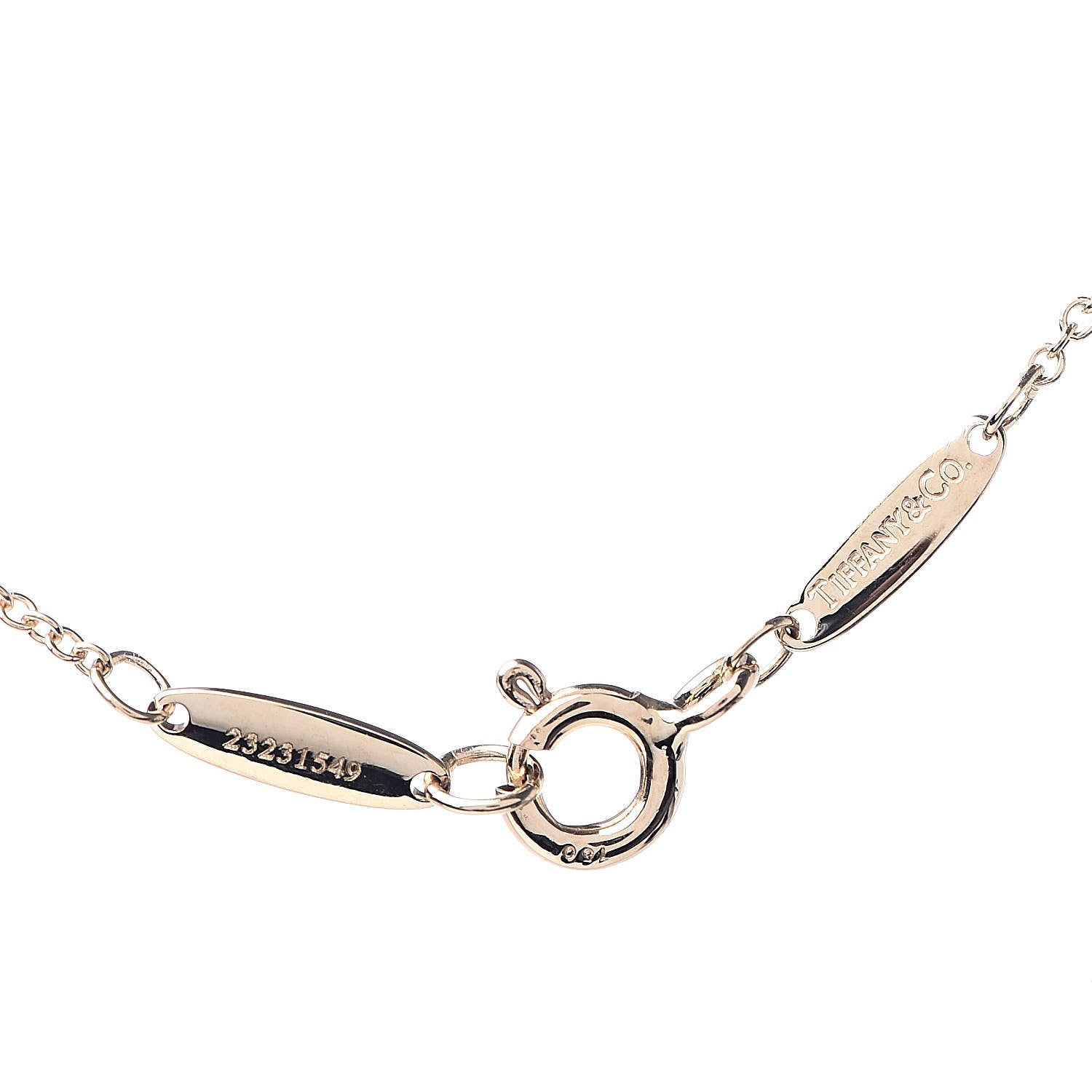 Tiffany 18K Yellow Gold Diamond .19ct Elsa Peretti Diamonds by the Yard Pendant Necklace 5 of 5