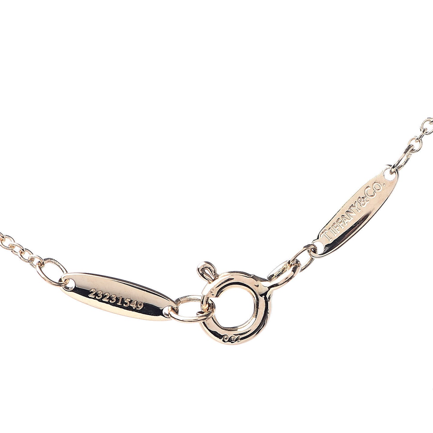 18K Yellow Gold Diamond .19ct Elsa Peretti Diamonds by the Yard Pendant Necklace