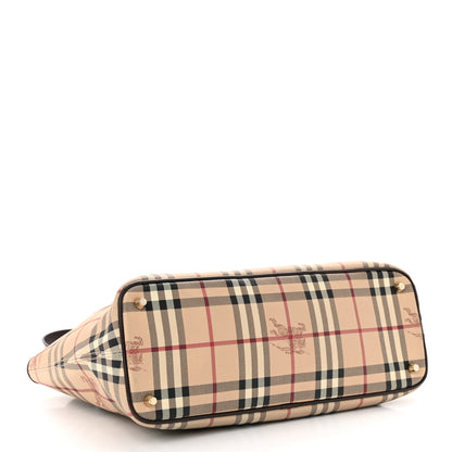 Burberry Haymarket Check Medium Regent Tote Chocolate 4 of 11