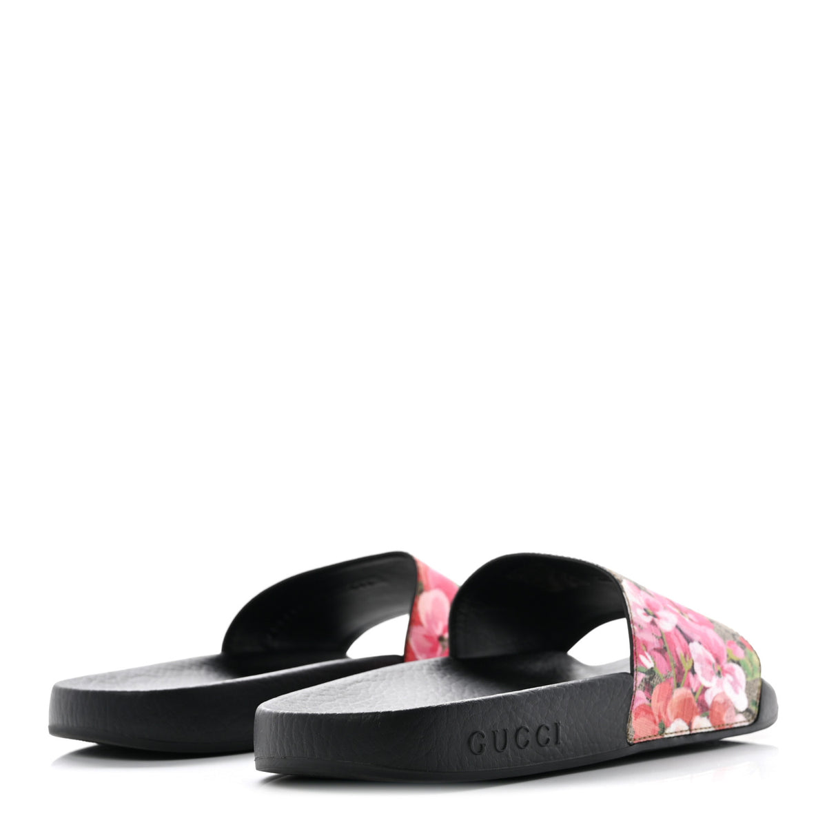 Gucci GG Supreme Monogram Blooms Slide Sandals 37 Beige Multicolor 5 of 9