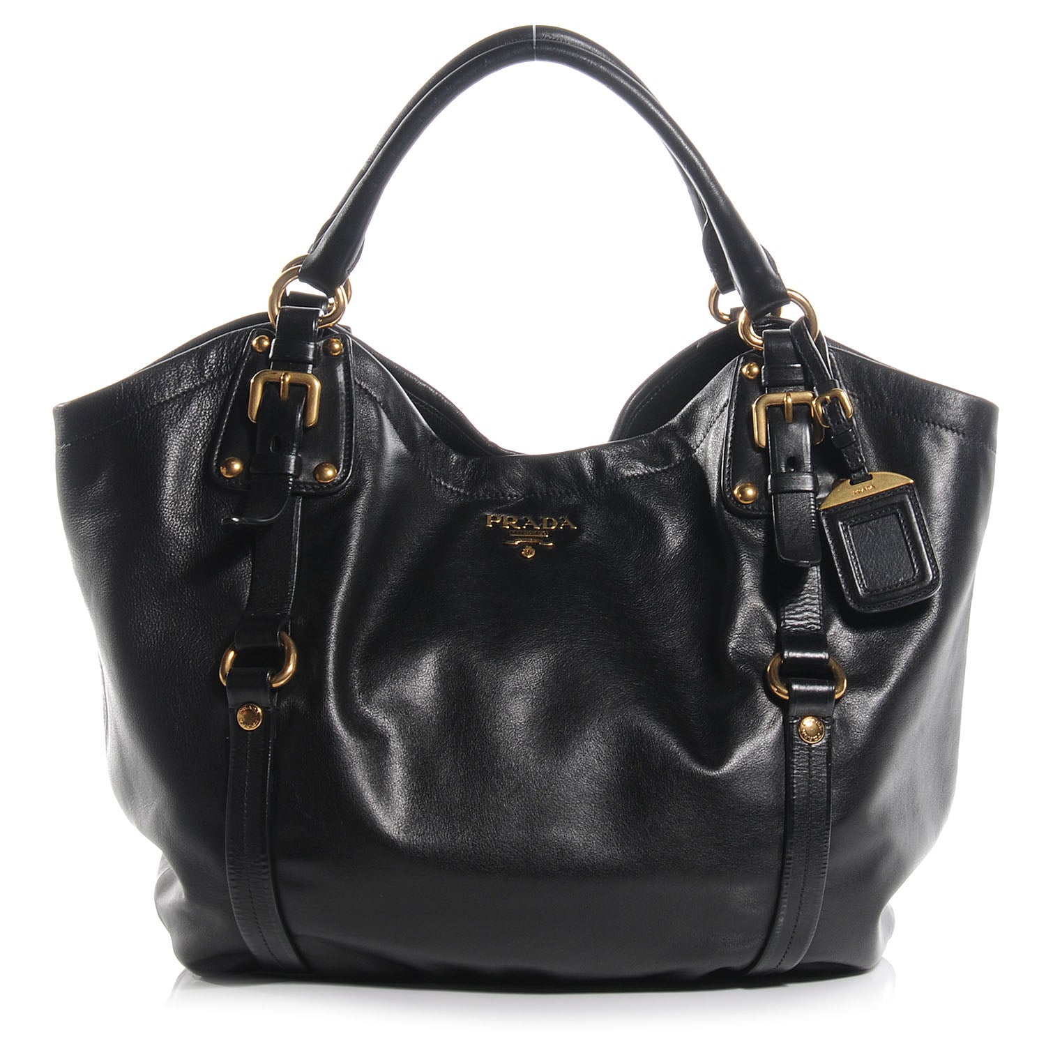 Prada Soft Calf Tote Nero Black 1 of 10