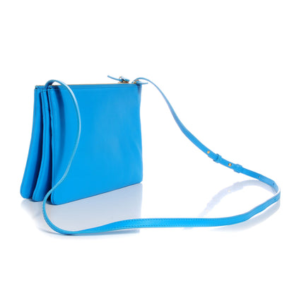 Celine Lambskin Large Trio Crossbody Bag Turquoise 3 of 7