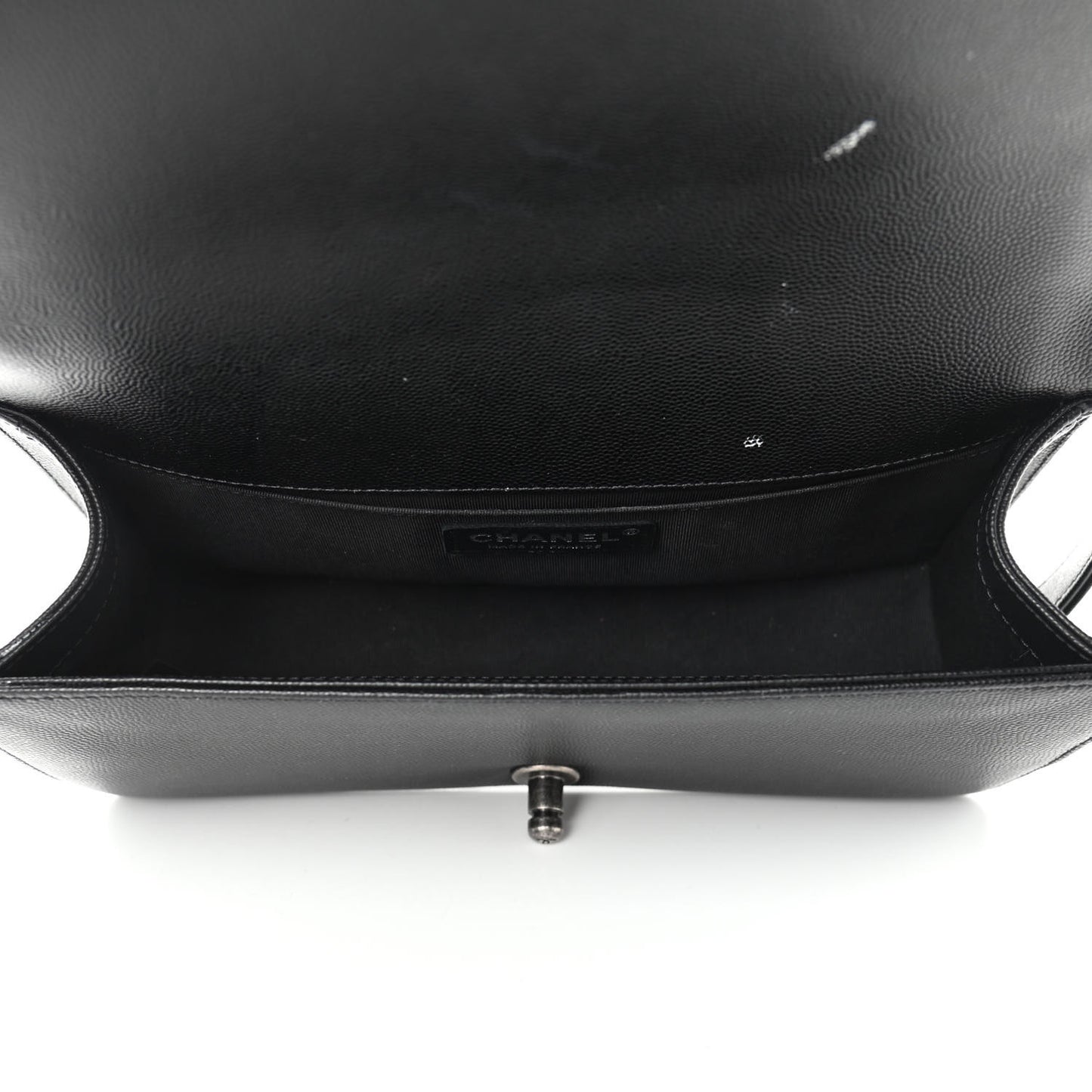 Caviar Quilted Medium Boy Flap Black