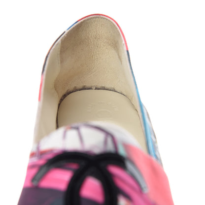 Chanel Patent Fabric CC Espadrilles 39 Multicolor Black 11 of 12