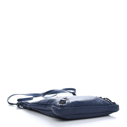 Balenciaga Agneau Classic Hardware Flat Crossbody Bleu Mineral 5 of 16