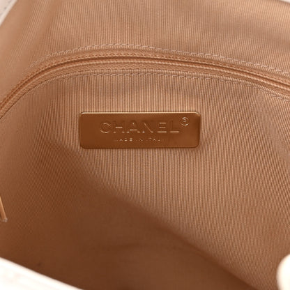 Chanel Lambskin Stitched CC Chain Backpack White 6 of 12