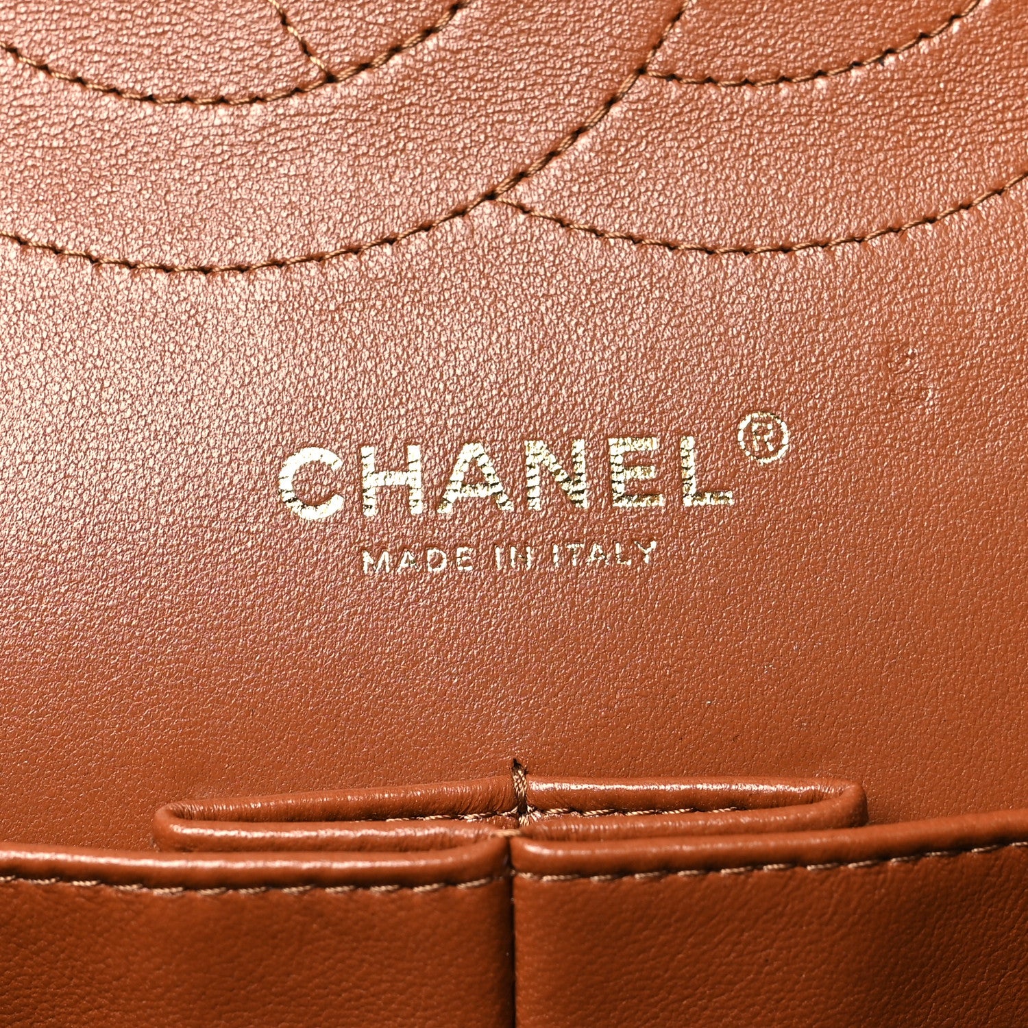 Chanel Lambskin Quilted Jumbo Double Flap Brown 6 of 12